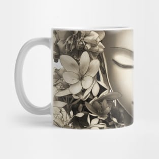 Buddha flowers meditation light version Mug